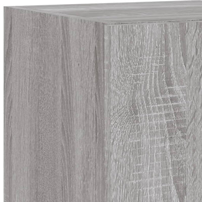 Harmaa tv-seinäkaappi Genutu 30,5x35x70cm (led-valoilla sonoma)