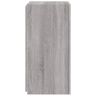 TV-seinäkaappi LED-valoilla harmaa Sonoma 30,5x35x70 cm