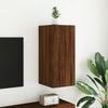 TV-seinäkaappi LED-valoilla ruskea tammi 30,5x35x70 cm