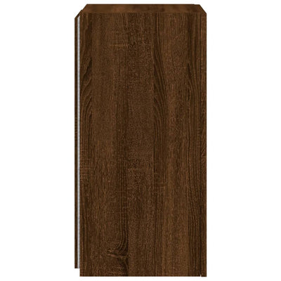 TV-seinäkaappi LED-valoilla ruskea tammi 30,5x35x70 cm
