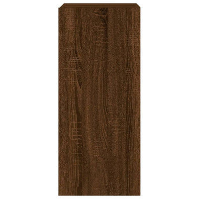 TV-seinäkaapit LED-valoilla 2 kpl ruskea tammi 30,5x35x70 cm