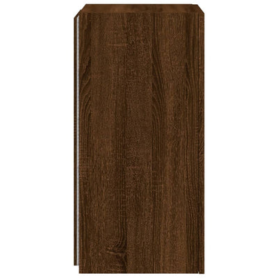 TV-seinäkaapit LED-valoilla 2 kpl ruskea tammi 30,5x35x70 cm