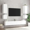 TV-seinäkaapit LED-valoilla 2 kpl valkoinen 40,5x35x40 cm
