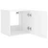 TV-seinäkaapit LED-valoilla 2 kpl valkoinen 40,5x35x40 cm