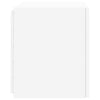 TV-seinäkaapit LED-valoilla 2 kpl valkoinen 40,5x35x40 cm