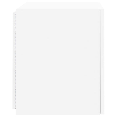TV-seinäkaapit LED-valoilla 2 kpl valkoinen 40,5x35x40 cm