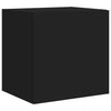 TV-seinäkaappi LED-valoilla musta 40,5x35x40 cm