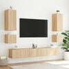 TV-seinäkaappi LED-valoilla Sonoma-tammi 40,5x35x40 cm
