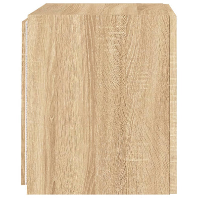 TV-seinäkaappi LED-valoilla Sonoma-tammi 40,5x35x40 cm