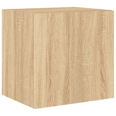 TV-seinäkaapit LED-valoilla 2 kpl Sonoma-tammi 40,5x35x40 cm