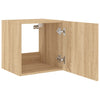 TV-seinäkaapit LED-valoilla 2 kpl Sonoma-tammi 40,5x35x40 cm
