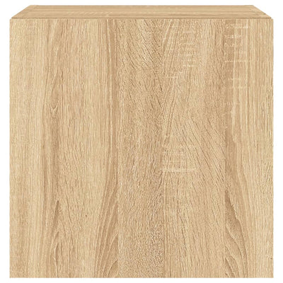 TV-seinäkaapit LED-valoilla 2 kpl Sonoma-tammi 40,5x35x40 cm