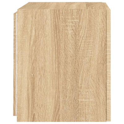 TV-seinäkaapit LED-valoilla 2 kpl Sonoma-tammi 40,5x35x40 cm