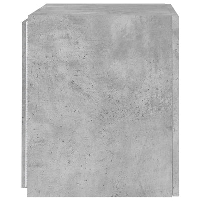 TV-seinäkaappi LED-valoilla betoninharmaa 40,5x35x40 cm