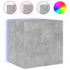 TV-seinäkaapit LED-valoilla 2 kpl betoninharmaa 40,5x35x40 cm