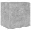 TV-seinäkaapit LED-valoilla 2 kpl betoninharmaa 40,5x35x40 cm
