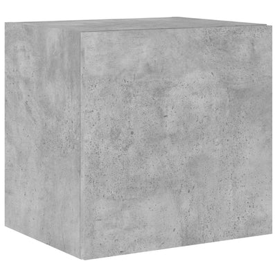TV-seinäkaapit LED-valoilla 2 kpl betoninharmaa 40,5x35x40 cm