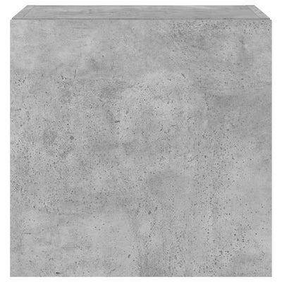 TV-seinäkaapit LED-valoilla 2 kpl betoninharmaa 40,5x35x40 cm
