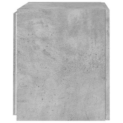 TV-seinäkaapit LED-valoilla 2 kpl betoninharmaa 40,5x35x40 cm