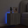 TV-seinäkaappi LED-valoilla harmaa Sonoma 40,5x35x40 cm