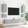 TV-seinäkaappi LED-valoilla harmaa Sonoma 40,5x35x40 cm
