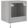 TV-seinäkaappi LED-valoilla harmaa Sonoma 40,5x35x40 cm
