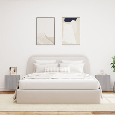 TV-seinäkaapit LED-valoilla 2 kpl harmaa Sonoma 40,5x35x40 cm