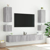 TV-seinäkaapit LED-valoilla 2 kpl harmaa Sonoma 40,5x35x40 cm