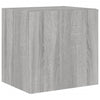 TV-seinäkaapit LED-valoilla 2 kpl harmaa Sonoma 40,5x35x40 cm