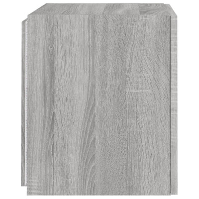 TV-seinäkaapit LED-valoilla 2 kpl harmaa Sonoma 40,5x35x40 cm