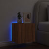 TV-seinäkaappi LED-valoilla ruskea tammi 40,5x35x40 cm