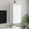 TV-seinäkaappi LED-valoilla valkoinen 40,5x35x80 cm