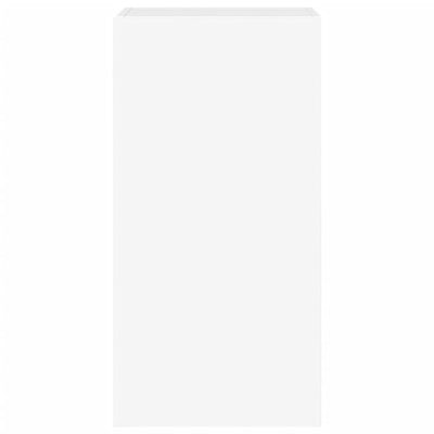 TV-seinäkaappi LED-valoilla valkoinen 40,5x35x80 cm