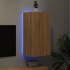 TV-seinäkaappi LED-valoilla Sonoma-tammi 40,5x35x80 cm