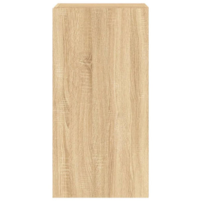 TV-seinäkaappi LED-valoilla Sonoma-tammi 40,5x35x80 cm