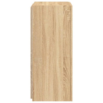 TV-seinäkaappi LED-valoilla Sonoma-tammi 40,5x35x80 cm