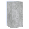 TV-seinäkaappi LED-valoilla betoninharmaa 40,5x35x80 cm