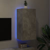TV-seinäkaappi LED-valoilla betoninharmaa 40,5x35x80 cm
