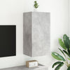 TV-seinäkaappi LED-valoilla betoninharmaa 40,5x35x80 cm