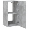 TV-seinäkaappi LED-valoilla betoninharmaa 40,5x35x80 cm