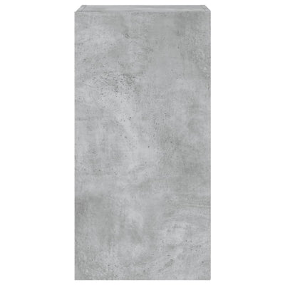 TV-seinäkaappi LED-valoilla betoninharmaa 40,5x35x80 cm