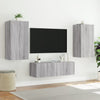 TV-seinäkaappi LED-valoilla harmaa Sonoma 40,5x35x80 cm