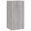 TV-seinäkaappi LED-valoilla harmaa Sonoma 40,5x35x80 cm