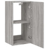 TV-seinäkaappi LED-valoilla harmaa Sonoma 40,5x35x80 cm