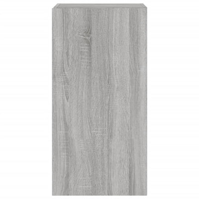 TV-seinäkaappi LED-valoilla harmaa Sonoma 40,5x35x80 cm