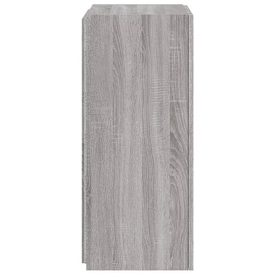 TV-seinäkaappi LED-valoilla harmaa Sonoma 40,5x35x80 cm