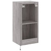 TV-seinäkaappi LED-valoilla harmaa Sonoma 40,5x35x80 cm