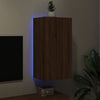 TV-seinäkaappi LED-valoilla ruskea tammi 40,5x35x80 cm