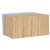 TV-seinäkaappi LED-valoilla Sonoma-tammi 60x35x31 cm