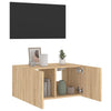 TV-seinäkaappi LED-valoilla Sonoma-tammi 60x35x31 cm